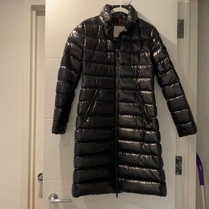 Moncler Moka Long Down Jacket Size 2 in black